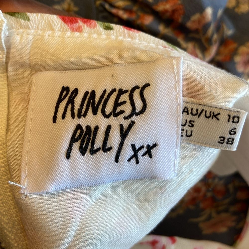 Princess Polly Floral Print Corset Cropped Top size small - Picture 7 of 7